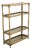 Vintage Boho Shelf Bookcase Bamboo and Smoked Glass, 1960s For Sale