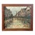 Mid Century Oil on Canvas Cityscape and River Painting - Signed and Dated For Sale