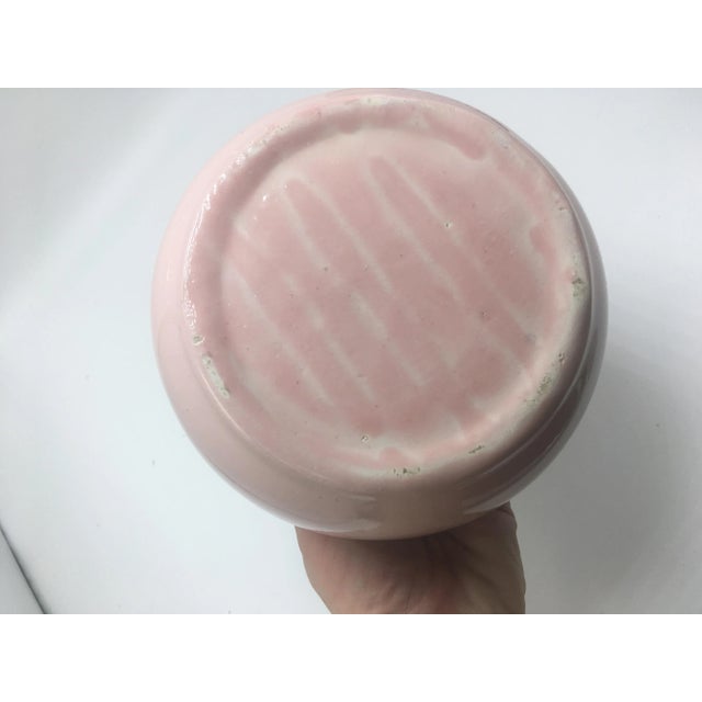 Hollywood Regency 1960s Vintage Mid Century Pink Handmade Bowl For Sale - Image 3 of 7