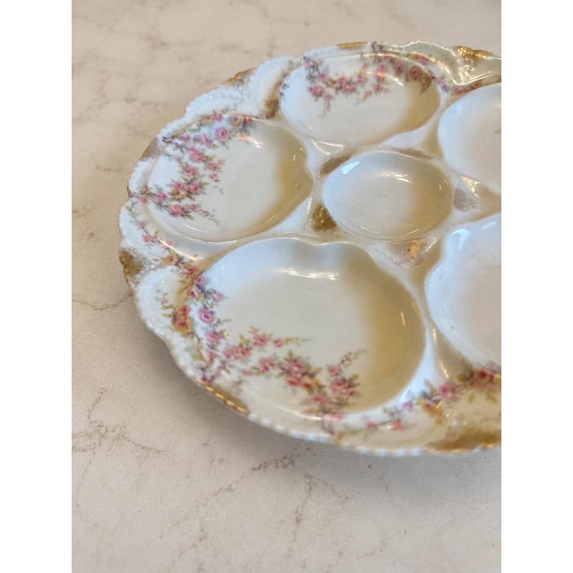 Limoges, France Antique Theodore Haviland Limoges Porcelain Oyster Plate For Sale - Image 4 of 4