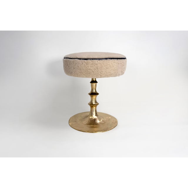 2020s St Paul Primo Stool, Gold Bronze For Sale - Image 5 of 8