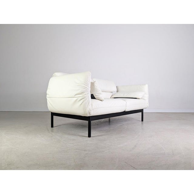 Plura 2-Seater Sofa in Light Beige Leather from Rolf Benz For Sale - Image 4 of 13