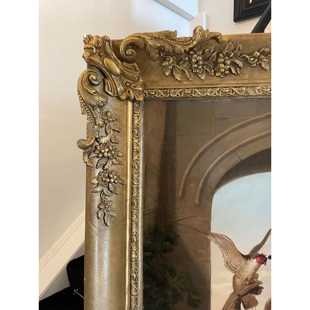 After Sir Edwin Henry Landseer, Return from Hawking, 1860, Oil on Canvas, Framed For Sale - Image 4 of 13