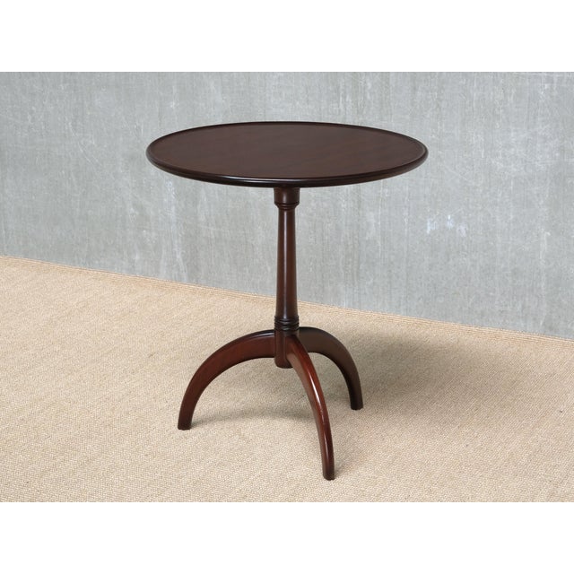 3-Legged Side Table in Mahogany by Frits Henningsen, Denmark, 1940s For Sale - Image 11 of 12