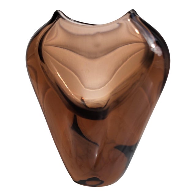 Czech Glass Vase by Miroslav Klinger, 1970s For Sale