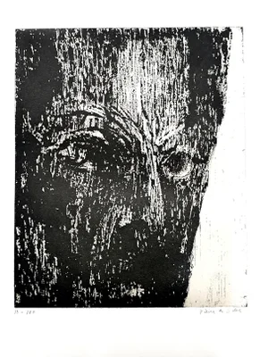 Maria Elena Vieira da Silva - The Man - Original Handsigned Etching 1974