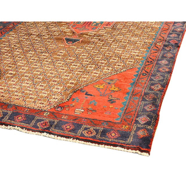 Traditional Pasargad Home Vintage Serab Camel Wool Area Rug, 4' 9'' X 9' 3'' For Sale - Image 3 of 3
