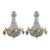 Vintage French Louis XVI Gold Bronze Deer Chandeliers - Pair For Sale - Image 12 of 18