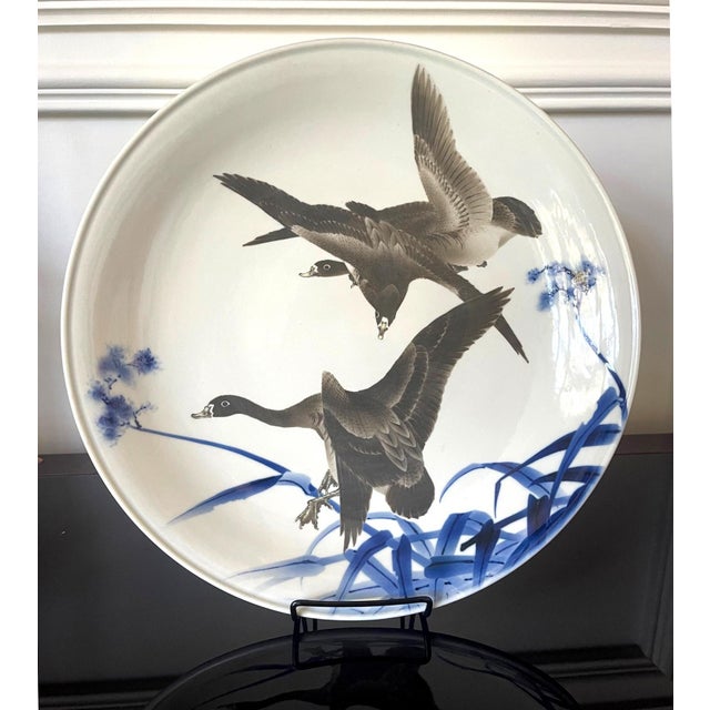 Rare Large Japanese Porcelain Presentation Plate Makuzu Kozan For Sale - Image 14 of 18