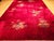 Antique Chinese Art Deco Rug, Hand-Knotted Wool, Crimson Floral Design, 10x14 For Sale - Image 15 of 18