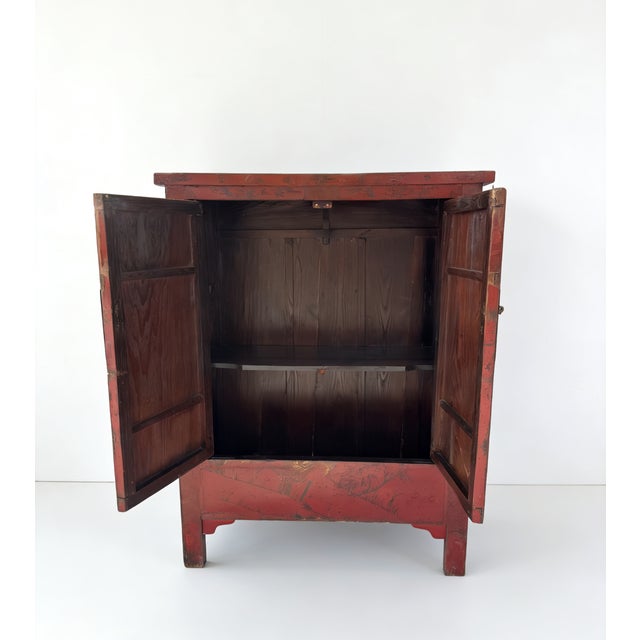 This beautiful 19th century armoire cabinet is built of solid elm wood using traditional Chinese joinery of tenon and...