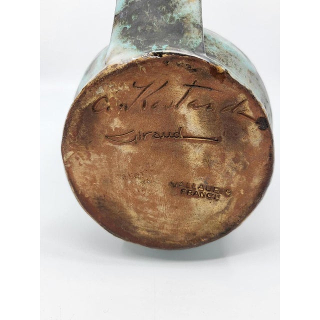 French Sandstone Jug by Alexandre Kostanda, 1940 For Sale - Image 13 of 18