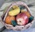 Late 20th Century MOS2025brokenMade in Italy Majolica Style Trompe l'Oleil Fruit Basket For Sale - Image 5 of 11