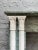 An antique Empire style fireplace in Verdi Antico marble with Statuary white marble semi detached columns to Jambs. The...