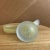 Diamex Yellow Stretched Satin Frosted Czech Art Glass Candlestick With Handle For Sale In San Francisco - Image 6 of 9