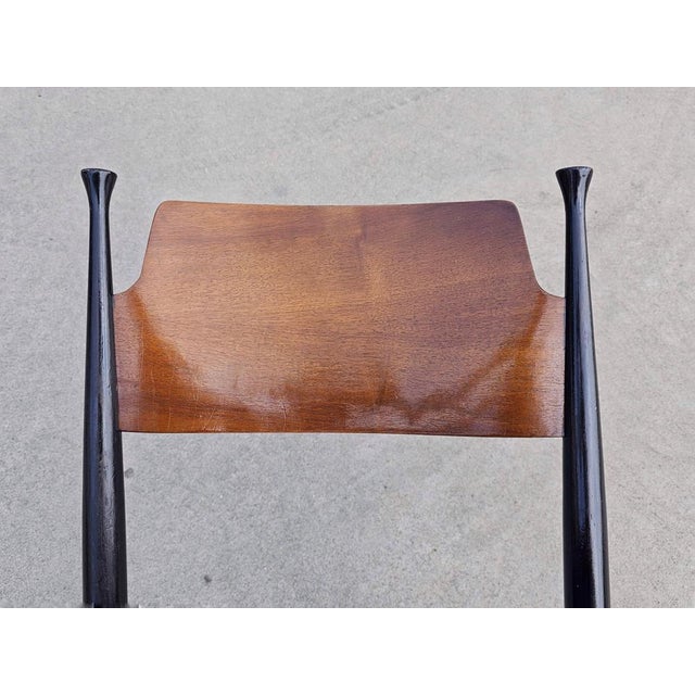 1960s Mid-Century Dining Chairs in style of Paolo Buffa, Former Yugoslavia, 1960s, Set of 4 For Sale - Image 5 of 15