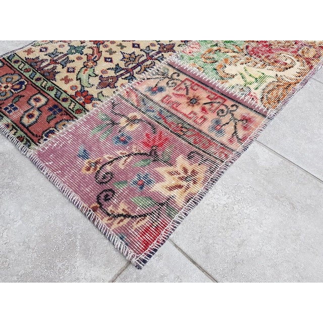 1960s Anatolian Handknotted Oushak Runner For Sale - Image 4 of 10
