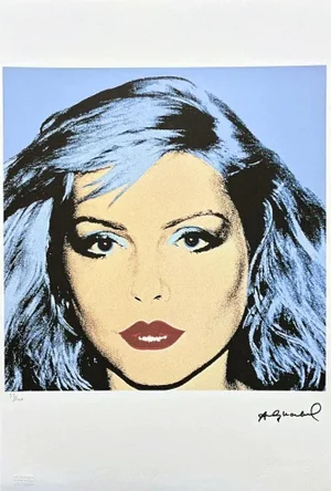 After Andy Warhol, Debbie Harry Blue, 1980s, Lithograph