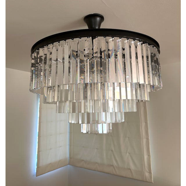 Contemporary Restoration Hardware Chandelier For Sale - Image 3 of 5