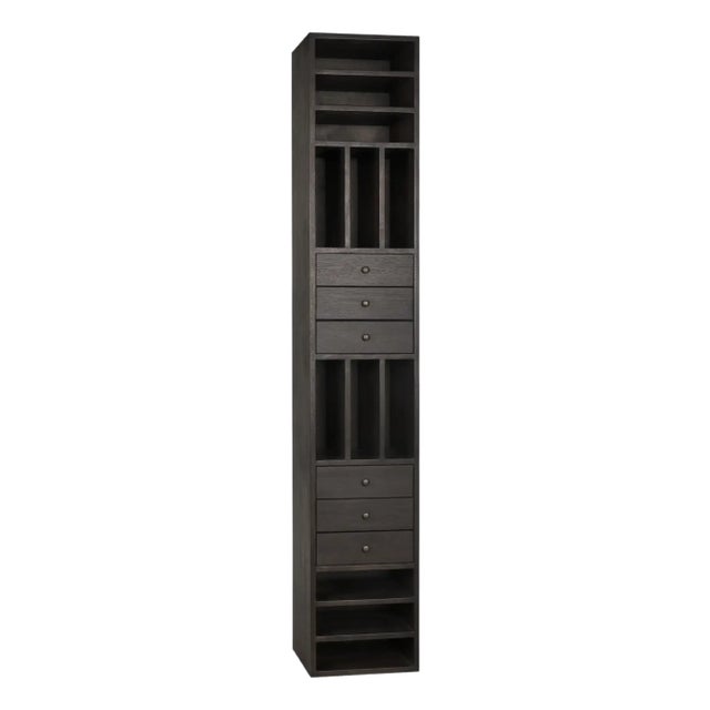 Tubula Bookcase, Ebony Walnut For Sale