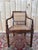 English Colonial Armchairs with Wood and Caning, 19th Century, Set of 6 For Sale - Image 4 of 10