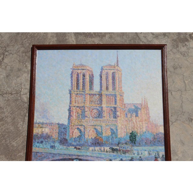 Wood 1986 Original Print "Le Quai Saint-Michel Et Notre-Dame", Maximilien Luce, Musée D'Orsay, Paris, France For Sale - Image 7 of 13