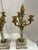 Neoclassical 19c Pair French Neoclassical Dore Bronze & Marble Candelabras For Sale - Image 3 of 12