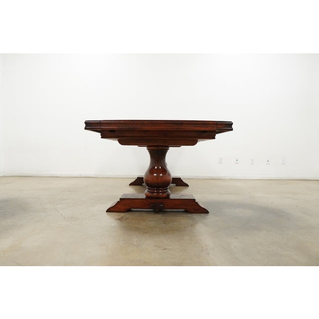 Wood Vintage Bernadette Livingston Rustic Luxury Furniture Dining Table For Sale - Image 7 of 14