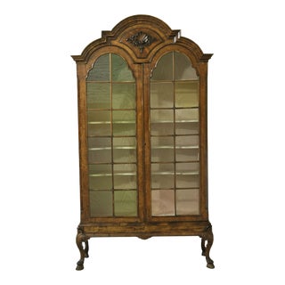Antique Early 19th Century English Georgian Walnut Bookcase For Sale