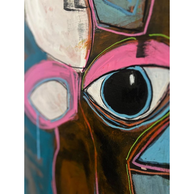 Bernard the Bull - Acrylic on Canvas by Melinda McLeod For Sale In Los Angeles - Image 6 of 11