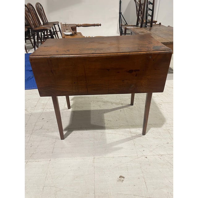 English 19th Century English Pearwood Pembroke Table With Drop Leaves For Sale - Image 3 of 9