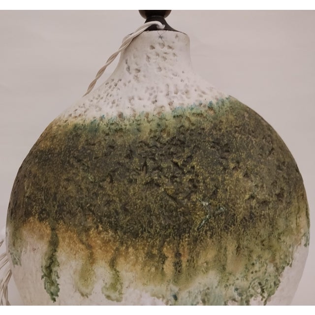 Large Glazed Ceramic Lamp Base by Marcello Fantoni, Italy, 1960s For Sale - Image 11 of 17