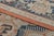 Textile Antique Persian Heriz Medallion Rug in Orange and Blue Tones - Rug & Kilim For Sale - Image 7 of 7