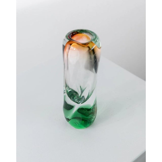 Vintage Rhapsody Bowl and Vase in Glass attributed to Frantisek Zemek for Mstisov, 1960s, Set of 2 For Sale - Image 4 of 11