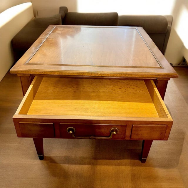 1960 Mid Century Modern Hekman Large Nightstand 2 Drawers End Side