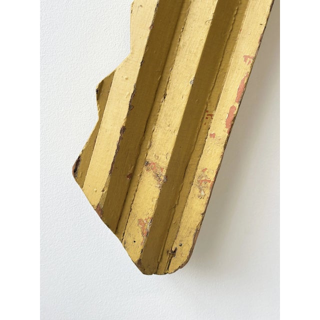 Vintage Monumental Wood + Tin Polychrome Key Trade Sign, Circa 1930s-40s For Sale - Image 17 of 18