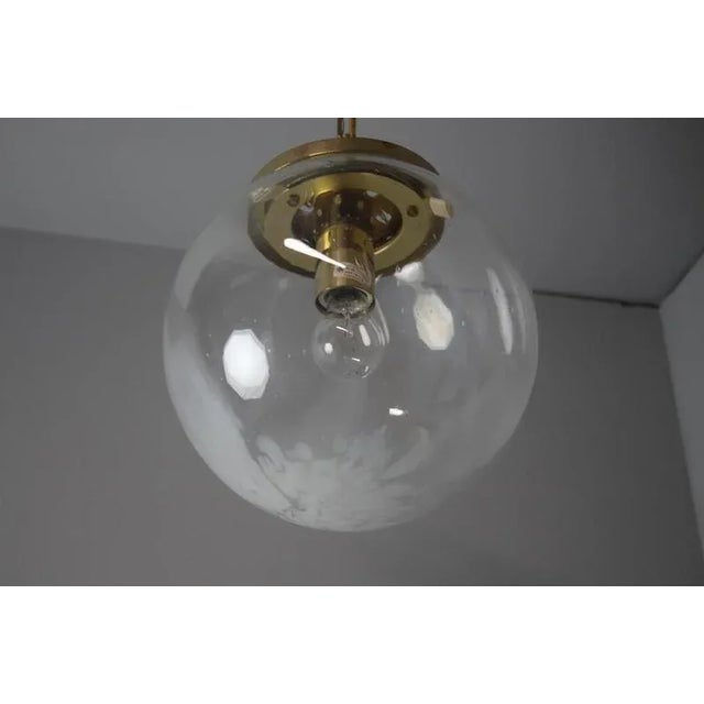 Vintage Glass Pendant Light by Kamenický Šenov, 1970s For Sale - Image 9 of 13