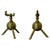 Goldenrod Brass Aesthetic Movement Fire Dogs by Christopher Dresser, 1880s, Set of 2 For Sale - Image 8 of 8
