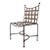 Vintage Rustic Iron Garden Side Chair For Sale
