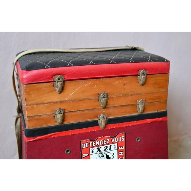 Vintage French Fisherman's Stool, 1960s For Sale - Image 11 of 15