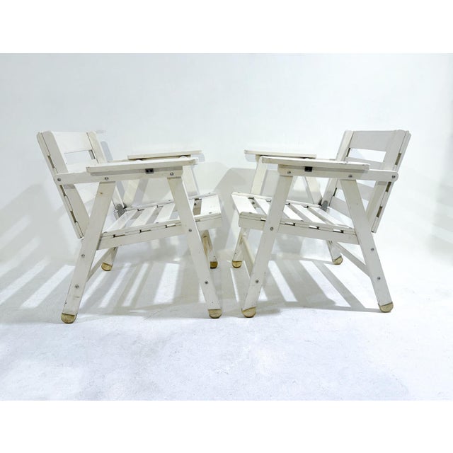 1950s Set of Mid-Century Modern Armchairs attributed to Carlo Hauner, 1950s For Sale - Image 5 of 6