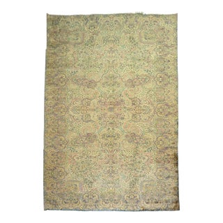 Superfine Oversize Silver Blue Pink Raspberry Palace Size Persian Kerman Rug For Sale