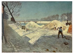 Alfred Swieykowski, The Seine at the Pont of the Concorde, Oil on Canvas
