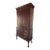 Late 20th Century Georgian Style Mahogany Linen Press Armoire With Pierced Fretwork & Cabriole Legs (Two-Piece) For Sale