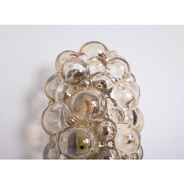 Amber Bubble Glass Sconce by Helena Tynell for Limburg, Germany, 1960s For Sale - Image 4 of 16