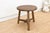 1990s Rustic Brown Artisanal Round Table For Sale - Image 5 of 8
