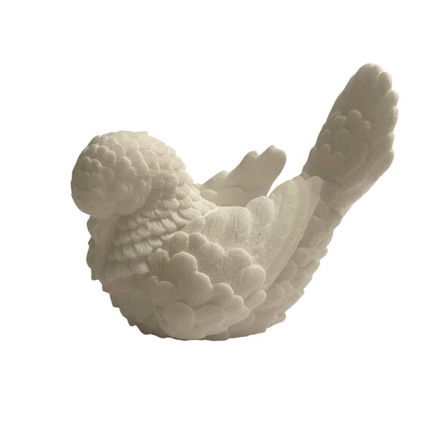 Off-white Vintage Italian Porcelain Birds - A Pair For Sale - Image 8 of 10