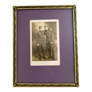 Art Deco Picture Frame With Buddy Picture Circa 1930