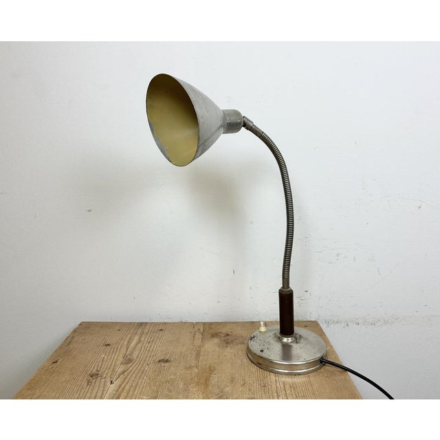 Metal Vintage Gooseneck Table Lamp, 1950s For Sale - Image 7 of 18