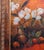 Baroque Framed Oil on Canvas Still Life Painting With a Bronze Vase Fruits and Flowers For Sale - Image 3 of 5